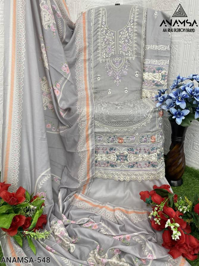 Anamsa 548 Embroidered Pakistani Suit Wholesale Shop In Surat
